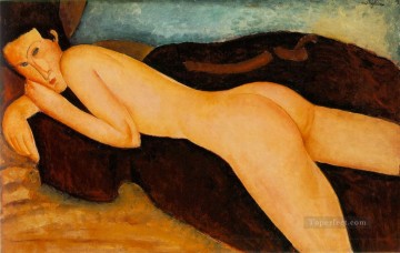  Clement Works - Nu couche de dos Reclining Nude from the Back modern nude Amedeo Clemente Modigliani